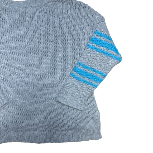 Aerie Gray Knit Mohair Wool Blend Sweater Womens M - Picture 7 of 8